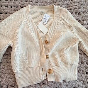 Z Supply Cream Button-Up Cardigan